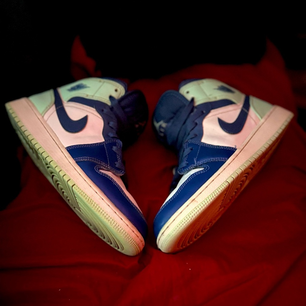 Air Jordan 1 Mid GS Blue Mint Size 6Y